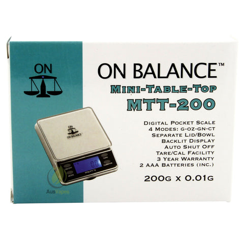 On Balance MMT-200 Mini Digital Table Top Scale 200g x 0.01g
