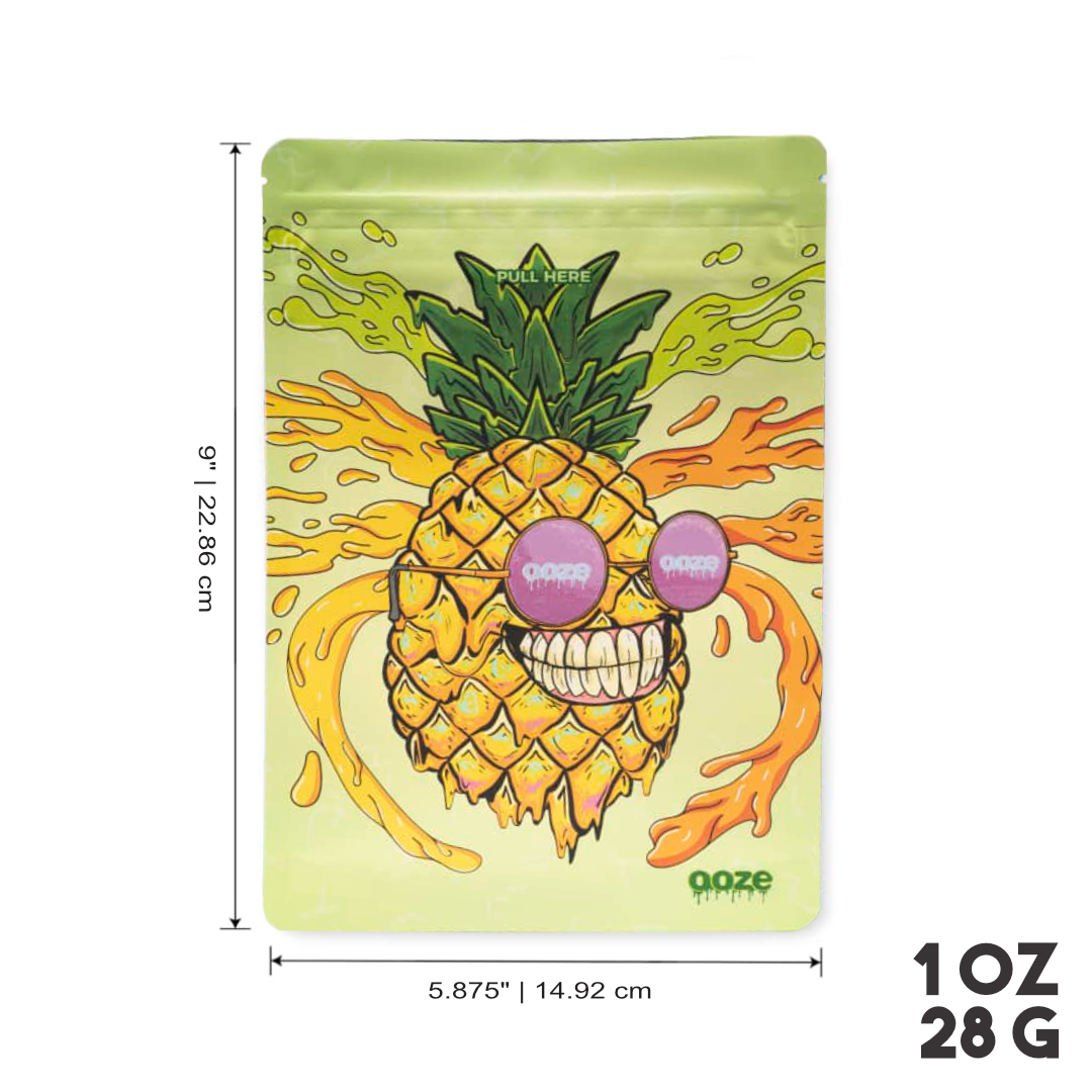 Ooze Designer Series Mylar Bag - Mr Pineapple