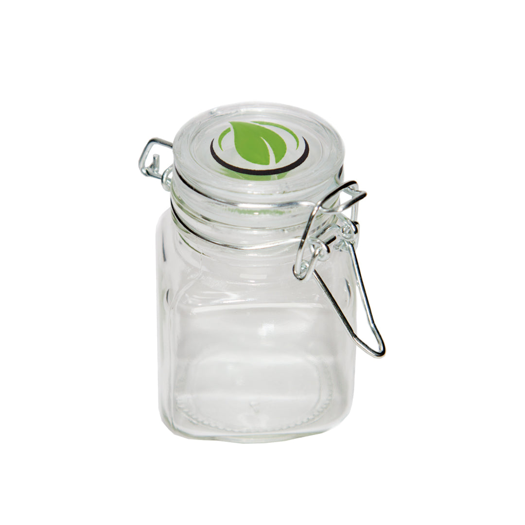 AusVapes Square Glass Jar - 5.2 x 7.7 cm