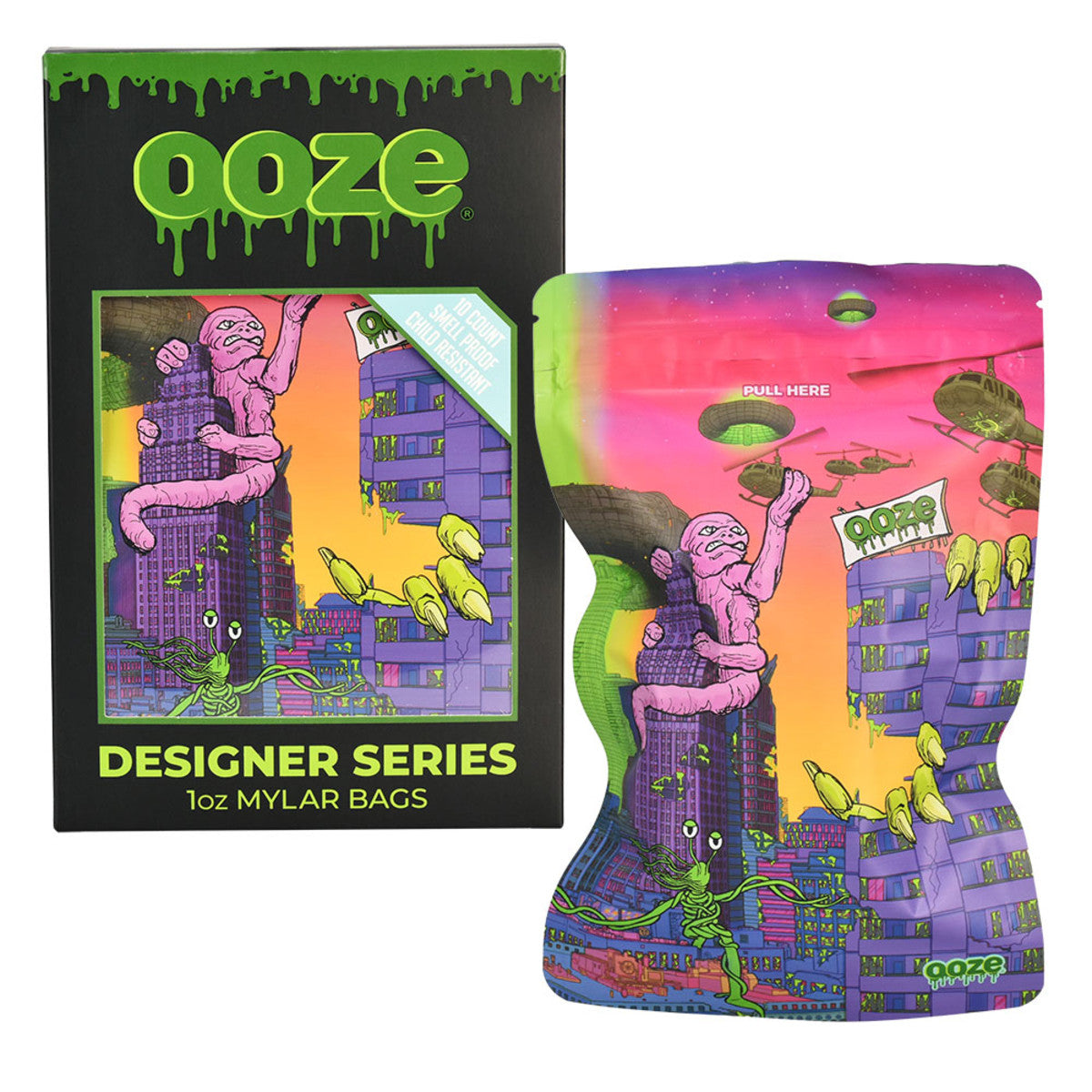 Ooze Designer SmellProof Mylar Bags  HalfMoonMusic