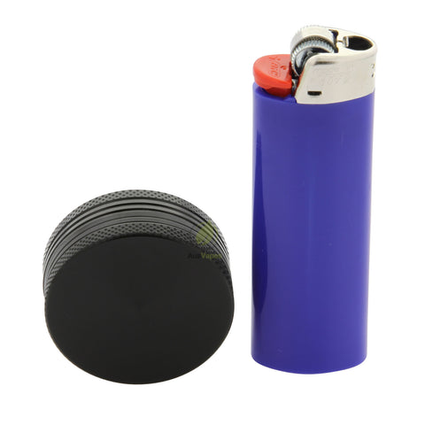 Pocket Size Black Aluminium Grinder 40mm - 2 pc.