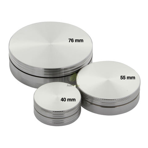 Silver Aluminium Grinder 55mm - 2 pc.