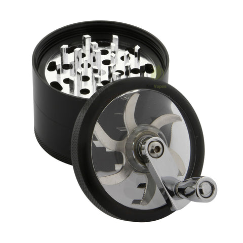 Black Aluminium Mill Top Grinder 60mm - 4 pc.