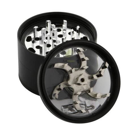 Black Aluminium Mill Top Grinder 60mm - 4 pc.