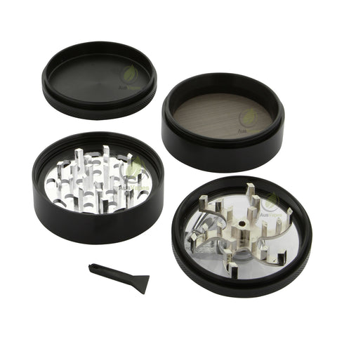 Black Aluminium Mill Top Grinder 60mm - 4 pc.