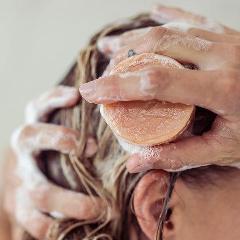 Natural Hemp Shampoo Bar - Lavender & Rose Geranium