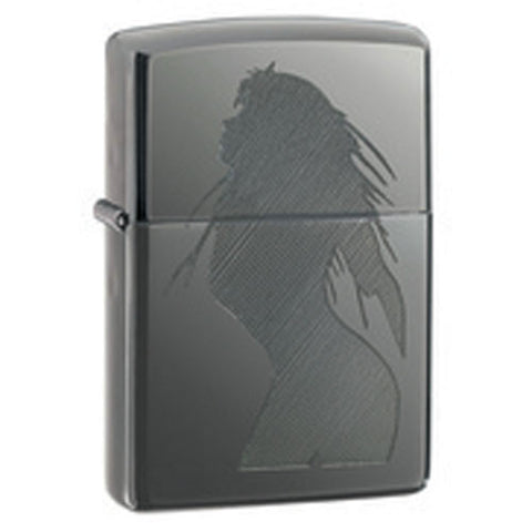 Zippo Seductive Silhouette Black Ice Lighter